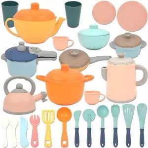 R 퍼스트쉐프 소프트 쿠커 주방 소꿉놀이 26p 세트 hg-9035 말랑 조리도구 냄비 주전자