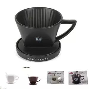 (블랙) 마시 원두 드리퍼/도자기/커피/핸드/드립/필터/드립도구/드립퍼/커피필터/추출기/휴대용/드리퍼세트
