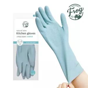 FROG 라텍스 고무장갑 컴포트 애쉬블루(S M L) 주방장갑