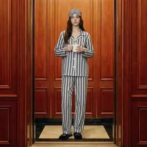 [NS홈쇼핑][오르시떼] 여성 H201 멜린네이비 긴소매 파자마 세트[35703606]