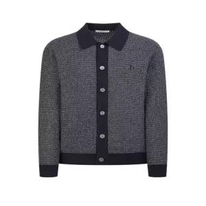 [국내백화점] 헤지스 [26SS] 네이비 멀티 면혼방 카라 가디건 (HZSW6E203N2B) 니트 가디건