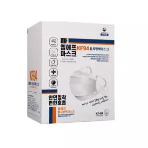 엠에프 KF94 황사방역마스크 덴탈형 50매입 개별포장