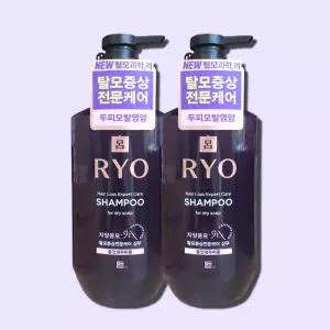 려 자양윤모 9ex 탈모증상케어 샴푸 400ml-중건성두피용 2개 모근강화