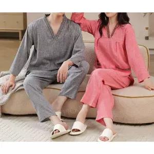 픽바이 마사지 순면 긴팔 찜질복 커플 찜질방 황토 사우나복