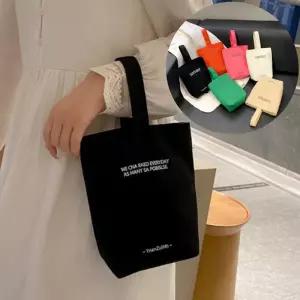 심플무지 미니에코백 텀블러파우치 물병가방 텀블러주머니 6색상