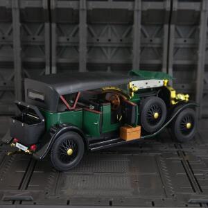 1:24 시뮬레이션 1세대 롤스로이스 팬텀 합금 레트로 자동차 모델, 문 열림 가능, 세부 사항이 풍부하고 정