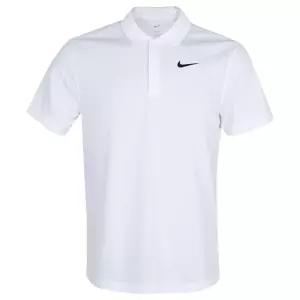NIKE 코트 드라이 폴로 솔리드 반팔티(DH0858-100)