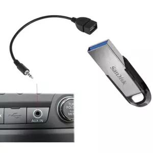 AUX변환 오디오 AUX잭 USB 변환기 어댑터 케이블 MP3 AUX변환 오디오 AUX잭 USB