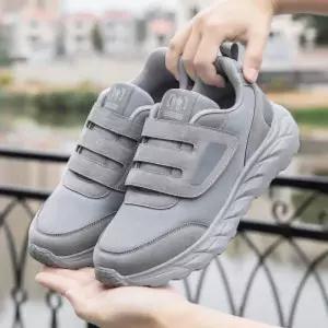 발볼 넓은 시니어 런닝화 신발 운동화 여성 편한 찍찍이 그레이