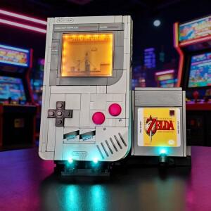 레고 72046 게임보이 빌딩 블록과 호환되는 LYBMTWF LED 조명 키트빌딩 블록은 포함되지 않음