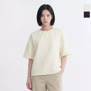 웨스트우드 여성 우븐 가오리핏 라운드티_WO2WCTR436