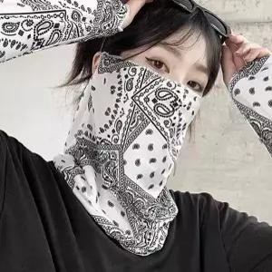 넥토시 귀걸이형 여름용넥워머 자외선 마스크 목 토시 두건 여름용 여름용바라클라바