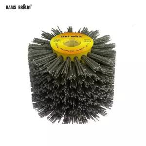 전동드릴사포 1개 120x100x19mm 나일론 연마 와이어 드럼 휠 목공 금속 가공 전기 브러시