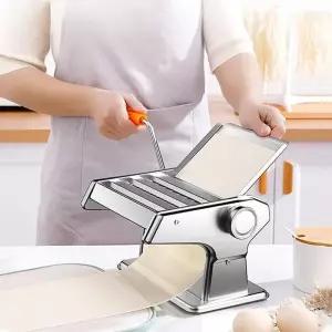 자동 파이롤러 베이킹 롤러 가정용 파이 밀기 칼국수 반죽기 롤러기 면발 만두피 전동 국수