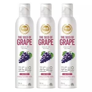 해표 포도씨유 오일스프레이, 250ml, 3개