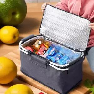 아이스 쿨링 백 아웃도어 캠핑 휴대용 쿨러 백 대형 피크닉 보냉 알루미늄 캠핑용 프레임 식품 음료 보온