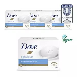 도브 대용량 비누 센서티브바 135g x 4개