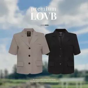 핫핑 [여름자켓/하객룩][LOVB] L-1390 싱글 쓰리버튼 테일러드 반팔자켓