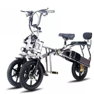 역삼륜 전기자전거 스쿠터 바이크 출퇴근 충전식 배달용 세발 접이식 삼륜차 어르신 부모 리튬