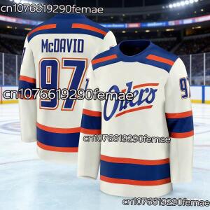 2026  남성용 캐나다 아이스하키 저지 긴팔 맥데이비드 팬 의류 프로 사이클링 퀵 드라이 스포츠 탑