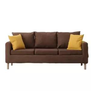 편한1인용쇼파 2인용 미니쇼파 1. 스펀지형 분홍레드+밀크화이트 전체 세탁 대형 3인 200CM 베개3개포함