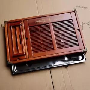 현대식 실용적인 원목 다기 세트 원목다기 다기세트 현대식다기 실용적인다기 전통다기 침향레드43x28x6cm