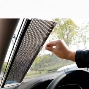 차량용 햇빛 가리개 통풍 자동차 차단막 열 차양막 롤 스크린 흡착판 윈도우 자외선 메쉬 커튼 블라인드