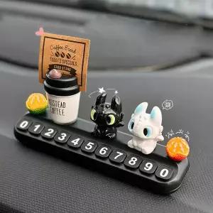 길들이기 투슬리스 피규어 캐릭터 자동차 주차번호판 차량용 전화번호 안