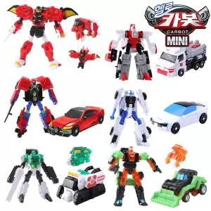 [초이락]헬로카봇 미니 킹가이즈X 라이프X 레포스 일렉트롬 토터젬 디고베어젬 6종세트 자동차 변신 로봇