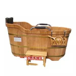 가정용 히노끼 욕조 탕 반신욕기 자쿠지 스파 향백나무 길이 1.1m x 너비 63cm x 높이 75cm 표준