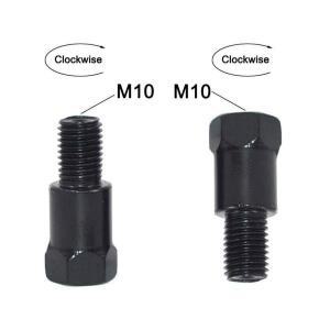 블랙 바이크 오토바이 32MM M10 8MM M8 백미러 어댑터 변환 볼트 시계방향 우측 좌측 나사