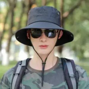 그늘막 버킷햇 등산 끈모자 낚시 모두팜 벙거지 챙넓은 남성 야외활동용 끈조절 원픽
