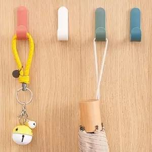 벽걸이 후크 모자 마스크 우산 벽옷걸이 행거 4개 화이트 소품걸이 벽걸이후크