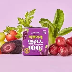 [한국야구르트] 하루야채 밸런스100 퍼플 140ml 24입 (1박스)