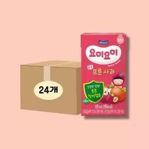 [매일유업(주)] 매일유업 요미요미 튼튼 프룬사과 125ml, 24개 아이간식 과일음료