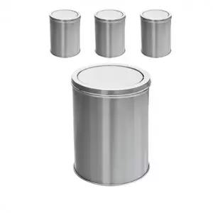 (STC-740 STC-740/18L)SI 청소가 간편한 뚜껑 분리형 18L 뱅뱅이 휴지통 X 4개