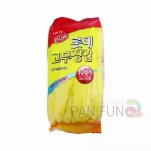 ( )10켤레 튼튼한고무장갑 노랑 긴고무장갑 위생장갑 고무장갑 청소장갑 미니 청소용장갑