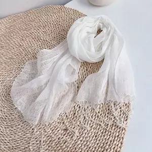 코코비치 린넨 스카프 여성 여름 롱 봄 마 사각 가을 비치 엄마 R1288-WFNSCHN