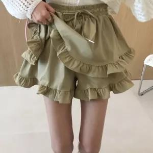 큐트프릴 하이웨스트 플레어 A라인 밴딩 큐롯 반바지 미니스커트 (4color)