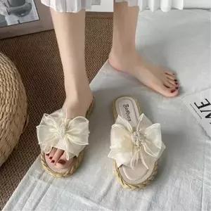 원피스코디 왕리본슬리퍼 여름 거실슬리퍼 실외슬리퍼 샌들 사무실슬리퍼
