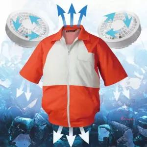 선풍기 오렌지 거실 조용한 가정용 하비즈 쿨자켓 아이스점퍼 반팔 잠바rst739