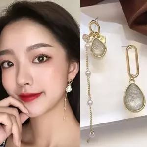 실버925 언발란스 원 드롭 골드 귀걸이 이어링 레이어드실반지 실반지 패션반지