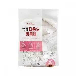 고품질 나프탈렌 방충제 20포 나프타린 나프탈렌 좀약 다용도방충제 살생물제품 좀벌레약 방충제 WFLUCLM