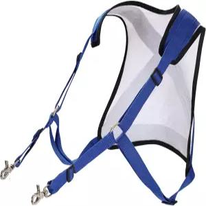 PELOR 낚시용 어깨 허리 하네스 초경량 낚싯대 홀더 조끼 조정 가능한 바다 태클 장비