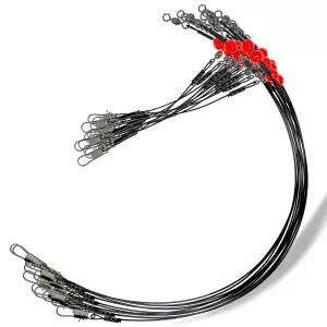 요토 낚시 리더 태클 루어 스위블 스냅이 있는 스테인리스 장비 솔트워터 와이어 하부