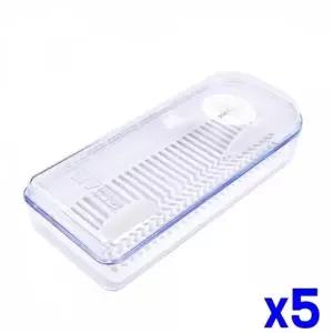 고품질 WL 투명 수저함 아크릴2호 x5개 수저꽂이 수저케이스 수저...