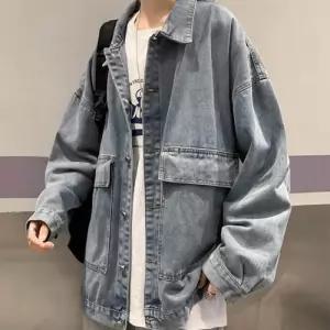소장가치 있는 데님  베이직한 트러커 루즈핏 자켓