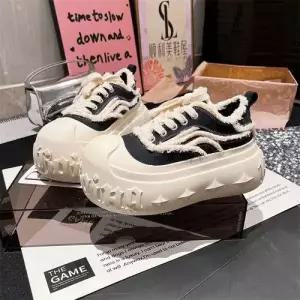 여사친 캔버스화 핫 스트랩 통굽송편 슬립온 플랫슈즈 트렌드 OP5