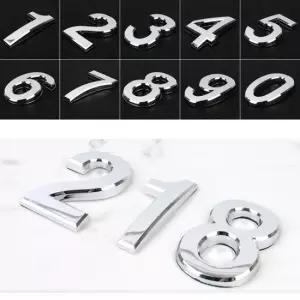 자동차 차량 인테리어 중형 숫자 입체 블록 선택 1개 이니셜스티커 꾸미기이니셜