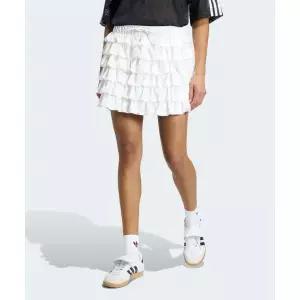 [아디다스] 레이스 러플 미니 스커트 화이트 155329956